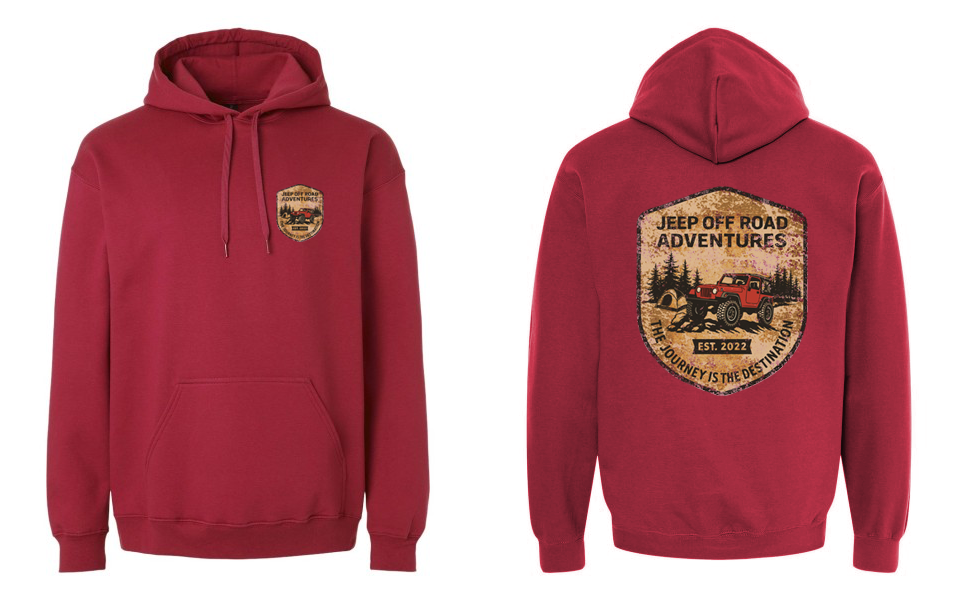 Jeep Off Road Adventures Pullover Hoodie