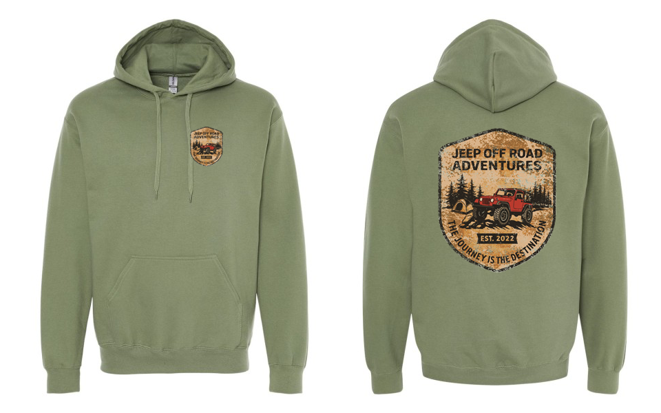 Jeep Off Road Adventures Pullover Hoodie